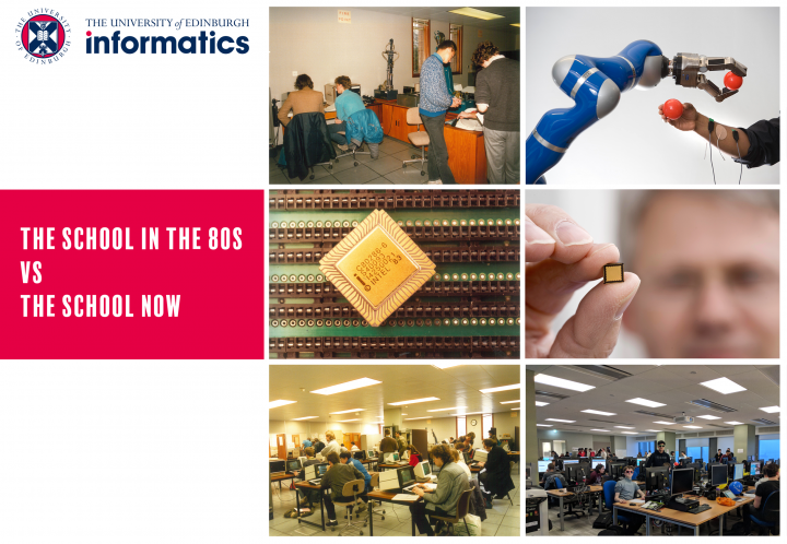 Photos of Informatics, then and now